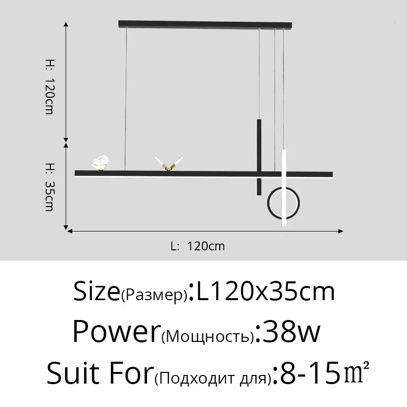 Afralia™ Modern LED Pendant Lights: Bedroom Living Dining Room Kitchen Bar Indoor Lighting with Remote Control