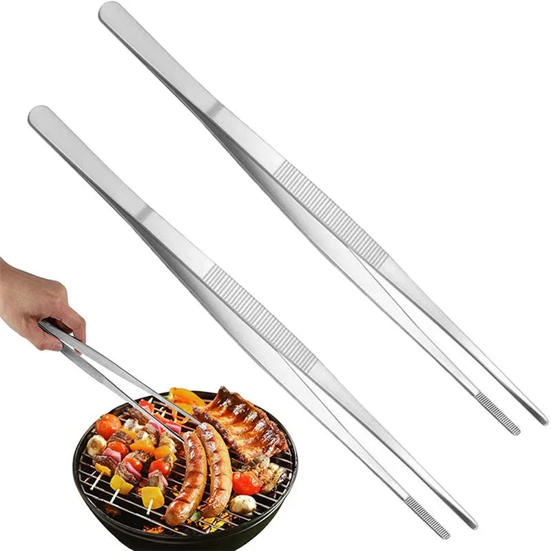 Afralia™ BBQ Tongs: Stainless Steel Churrasco Cooking Clip for Buffet & Restaurant