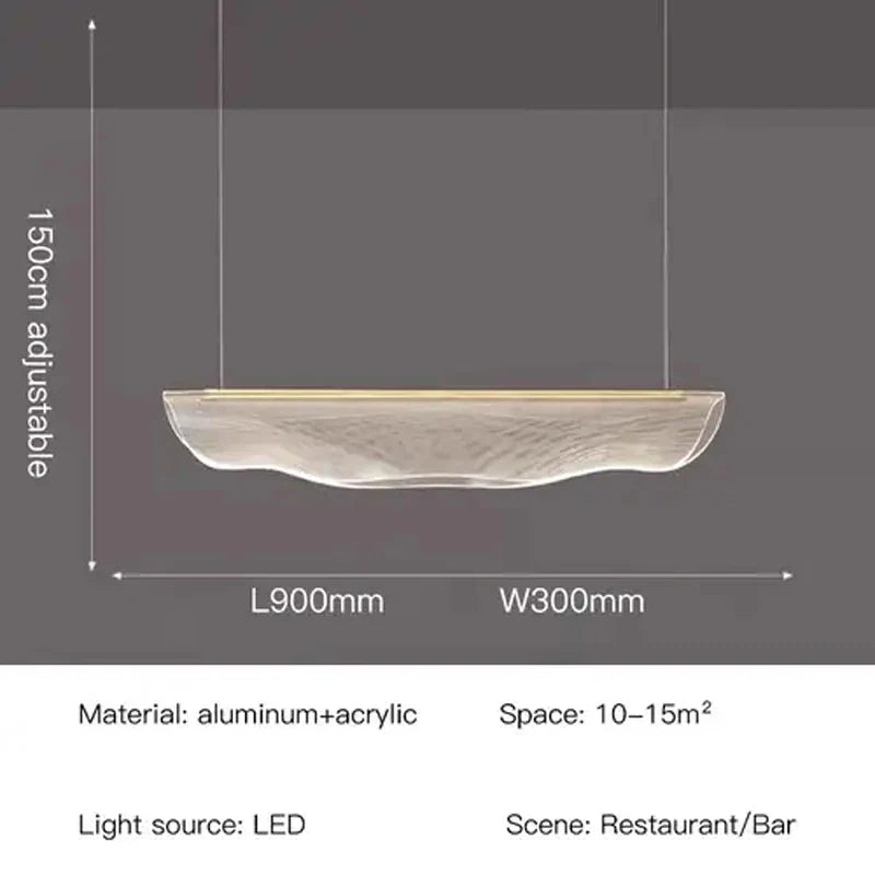 Afralia™ Modern Nordic Acrylic Chandelier for Dining Table Office Indoor Lighting