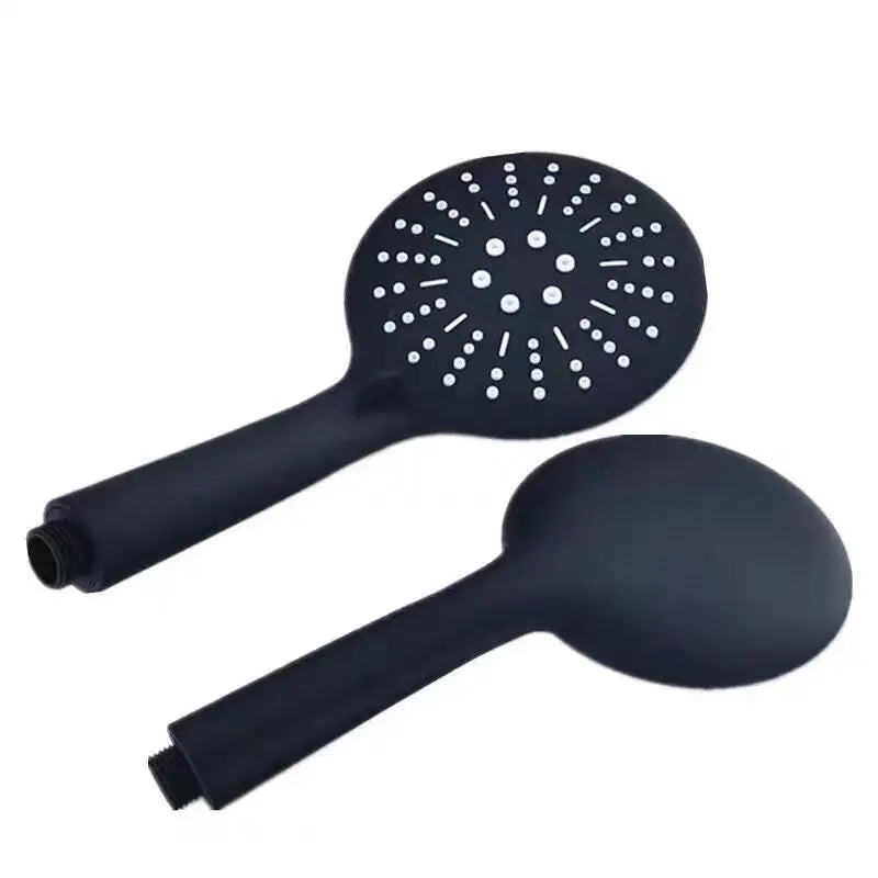 Afralia™ Hand-held Shower Head: High Pressure, Water Saving, Black Bathroom Nozzle