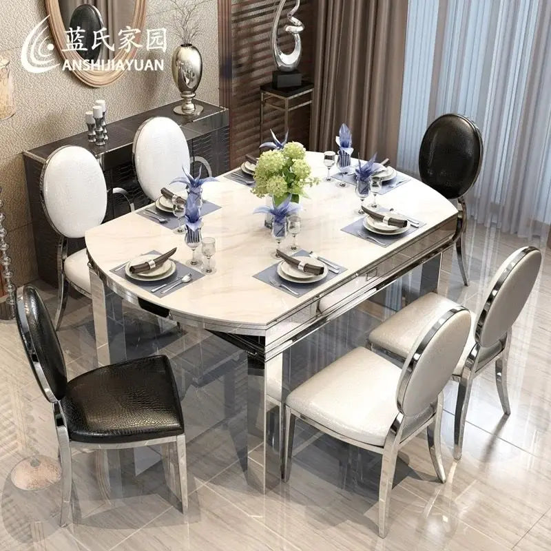 Afralia™ Nordic Stainless Steel Dining Chairs: Modern, Simple, High-End Backrest Design
