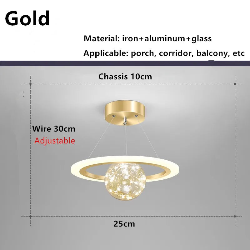 Afralia™ Nordic Sky Small Chandelier for Entrance Porch Balcony & Bedroom