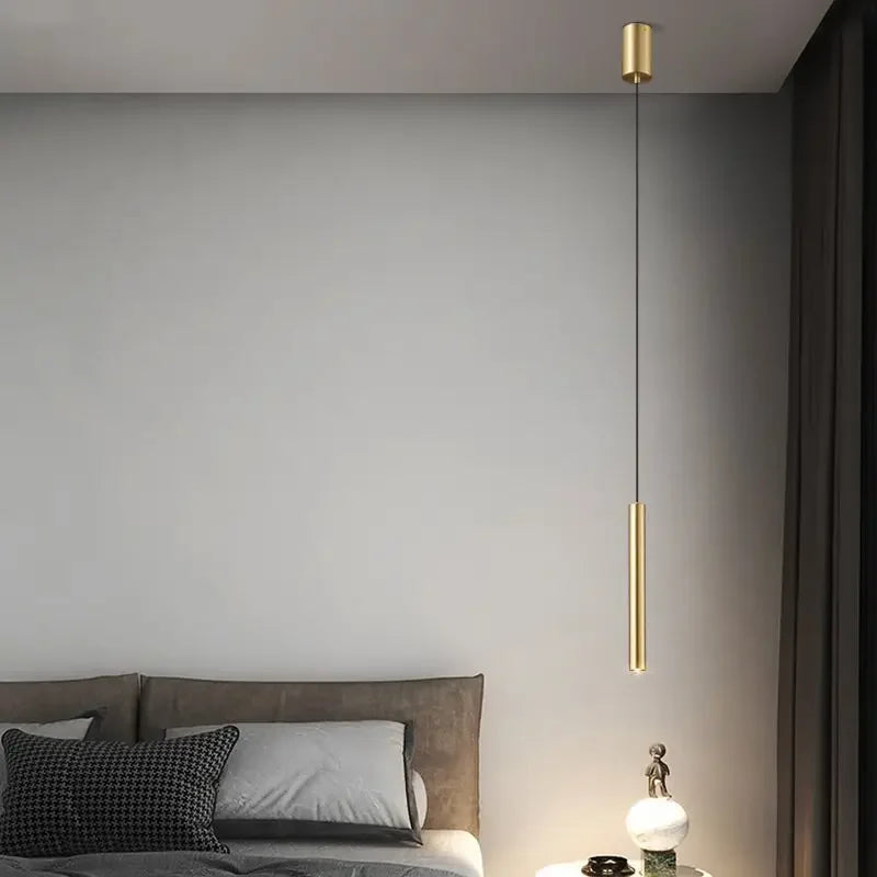 Afralia™ Modern Tube Pendant Light Fixture for Indoor Home Decoration & Lighting