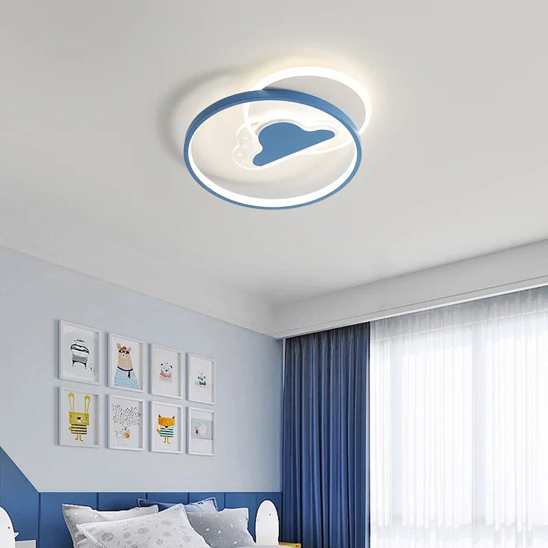 Afralia™ Kids Room LED Ceiling Chandelier Modern Nursery Study Hanging Lamp