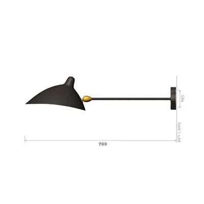 Afralia™ Dawn Spider Serge Mouille LED Wall Lamp with Adjustable Swing Arm