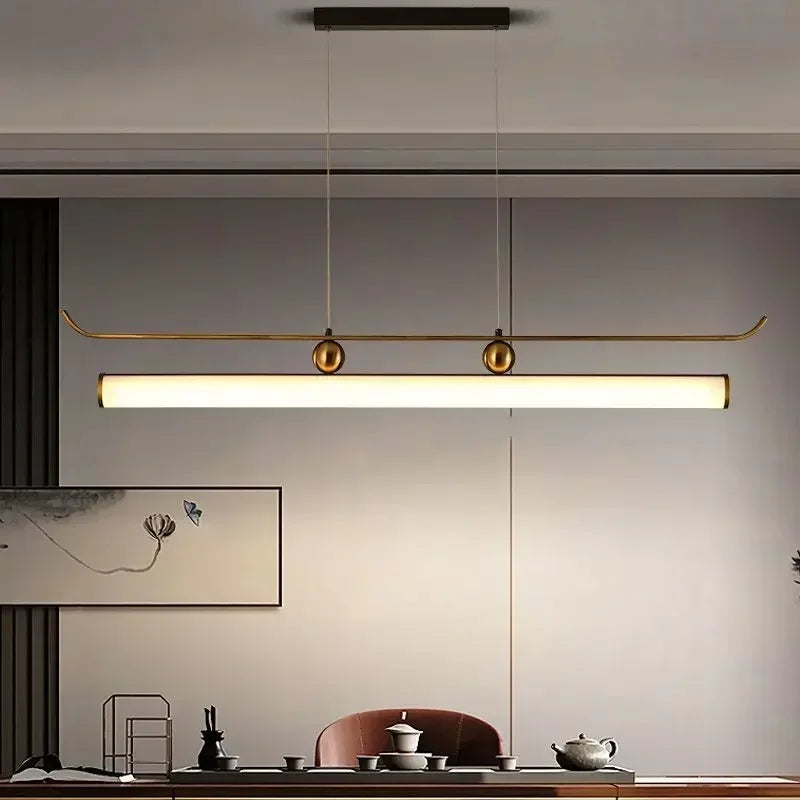 Afralia™ Modern Chinese Style Study Light Tea Room Bar Counter Pendant Light