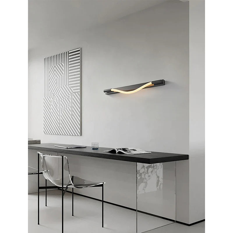 Afralia™ Nordic Minimalist Dynamic Rope Wall Lamp for Living Room & Aisle