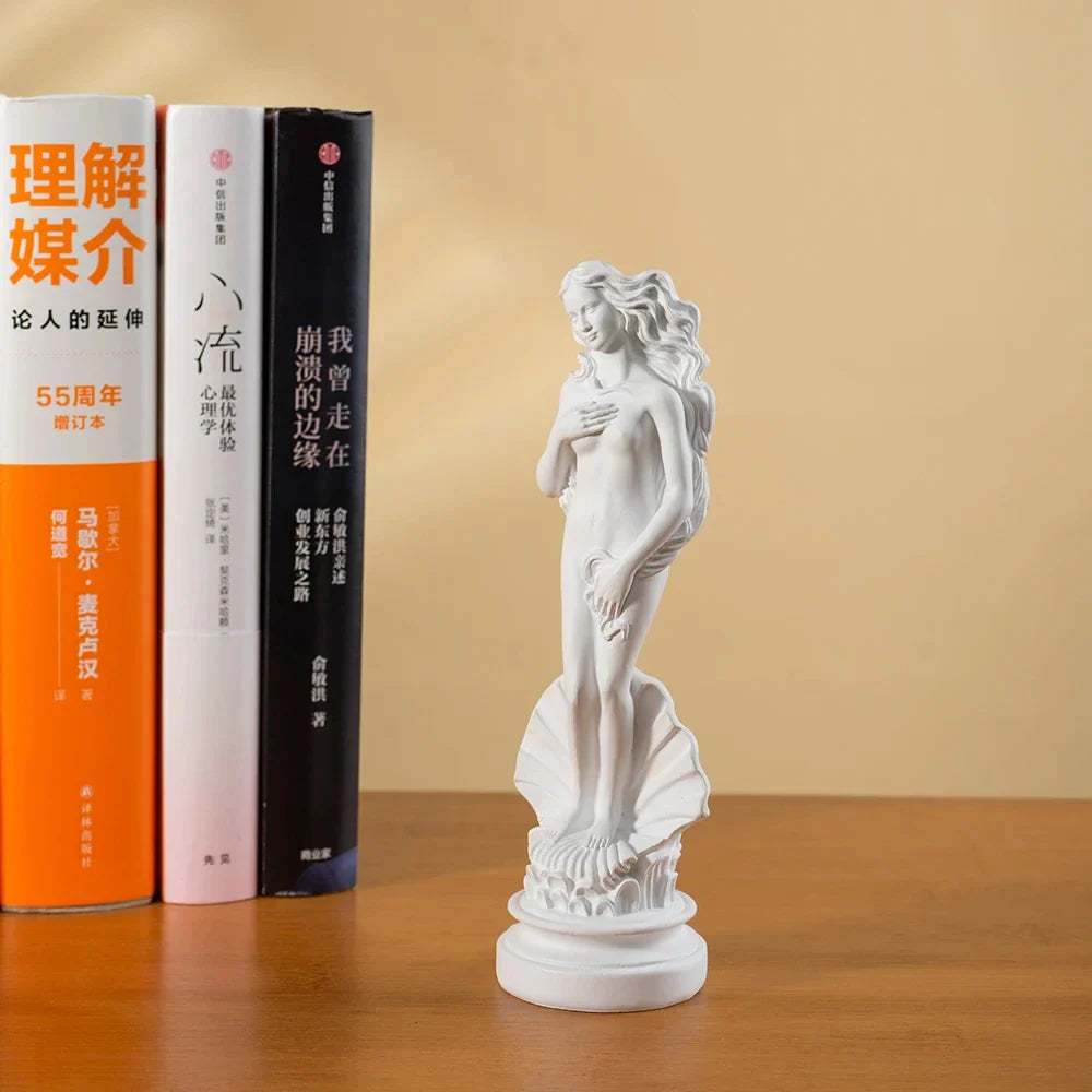 Afralia™ 18cm Aphrodite Sculpture: Greek Goddess Statue for Home & Office Decor