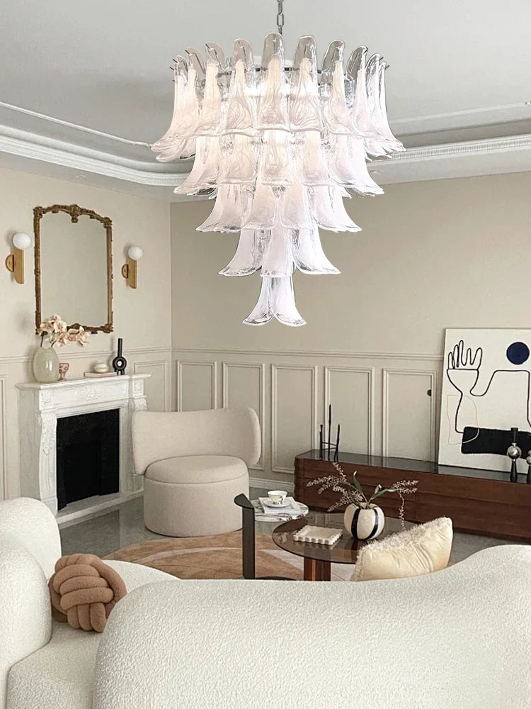 Afralia™ French Style Glass Chandelier for Living Room Decoration