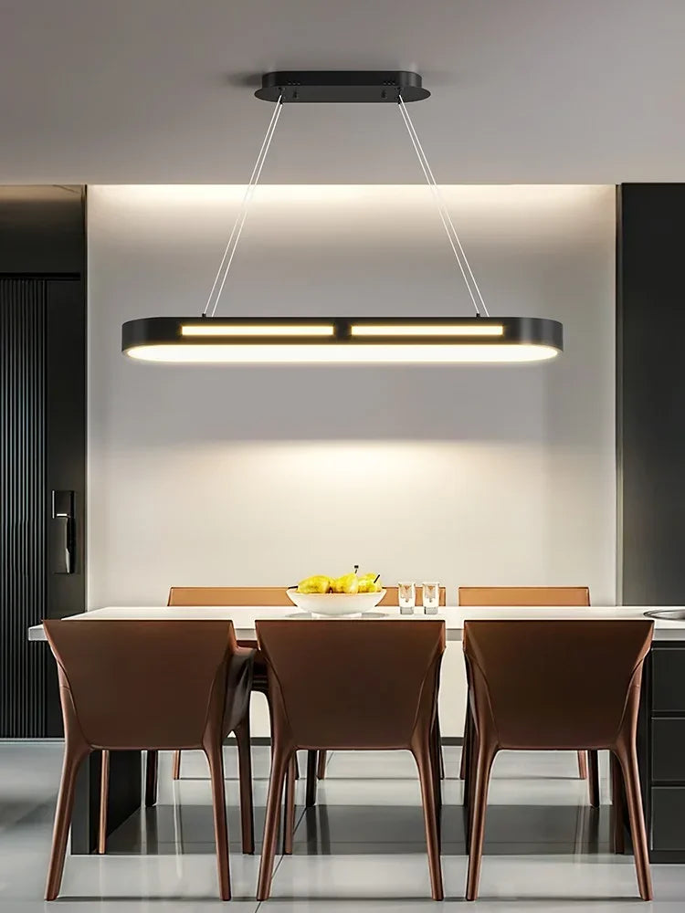 Afralia™ LED Office Chandelier: Modern Minimalist, Creative & Luxe Dining Room Lighting