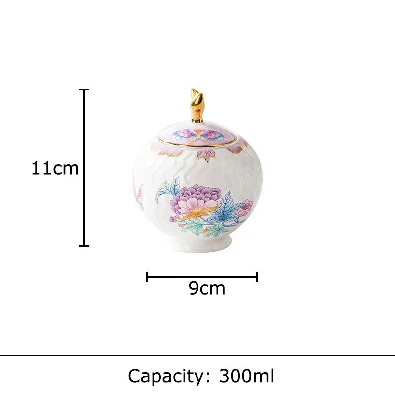 Afralia™ Flowers Pattern Coffee Mug Set for Elegant Dining Table Décor