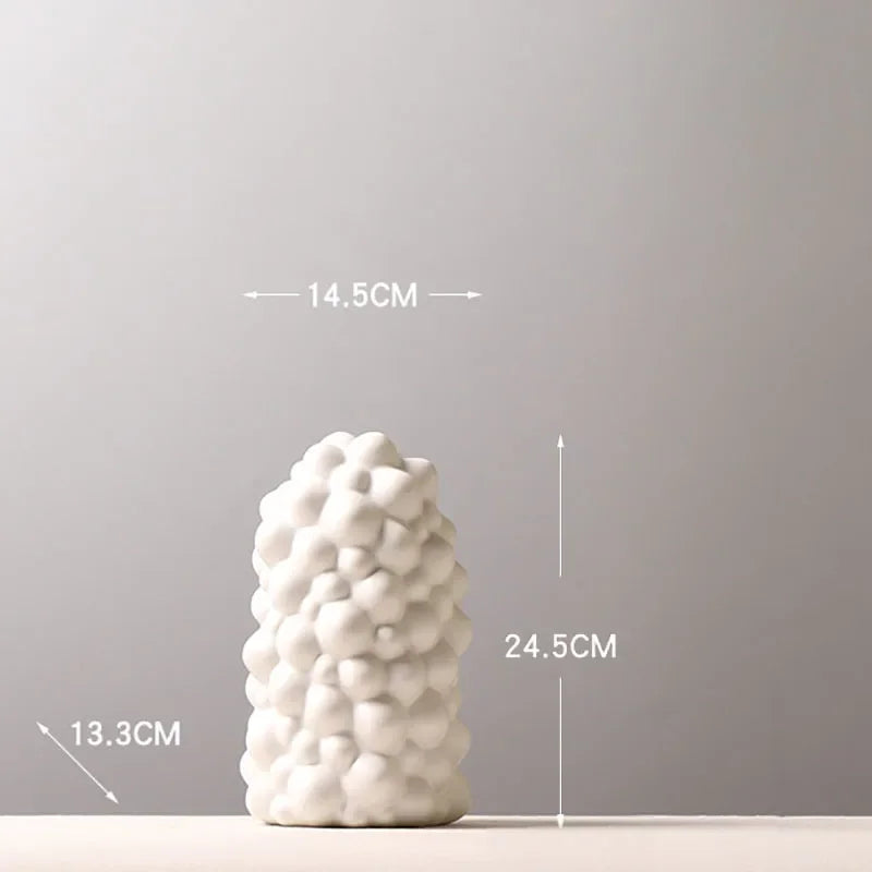 Afralia™ Ceramic Vase Set with Artificial Flowers for Stylish Home Decor