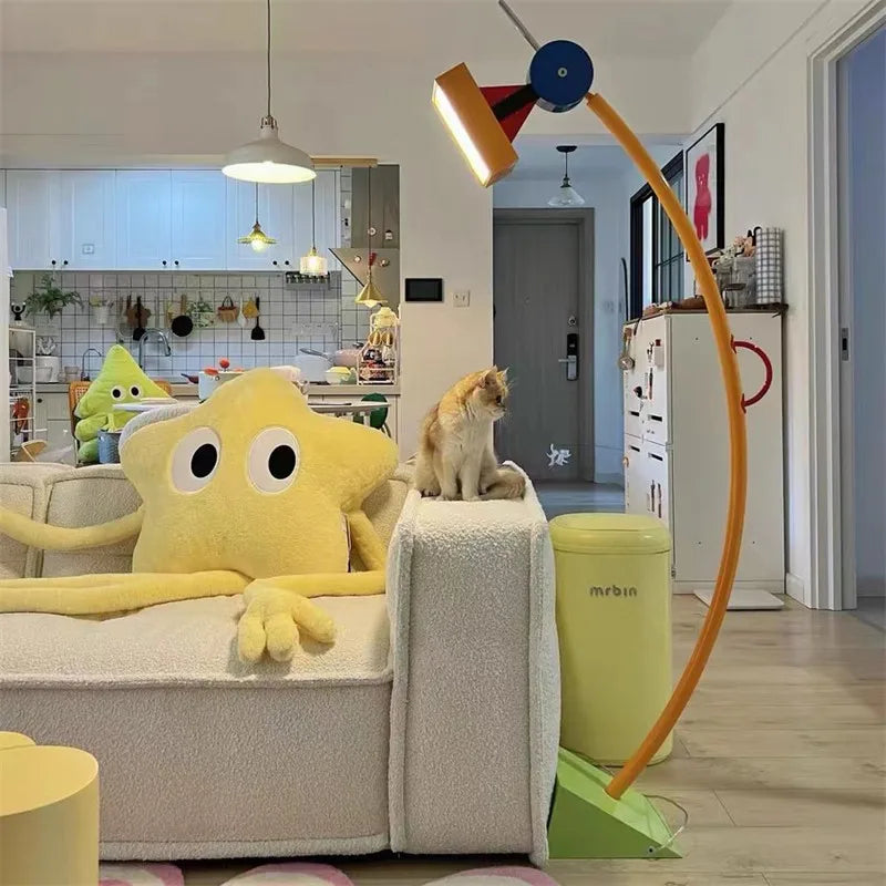 Afralia™ Kids LED Cartoon Floor Lamp: Creative Decor Lighting for Children's Room