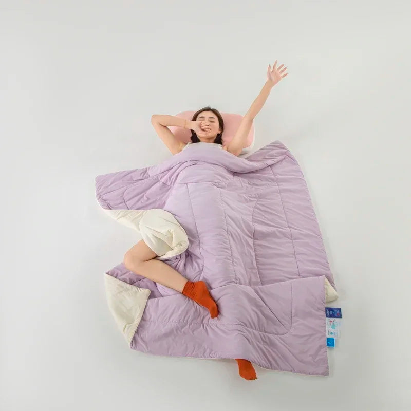 Afralia™ Ice Silk Cooling Blanket: Double-Sided Super Cooling Comforter for a Cool Summer