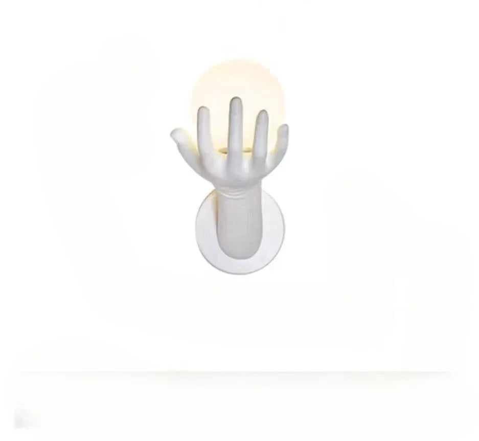 Afralia™ Modern Resin Glass Wall Lamp for Living Room Study Corridor & Bedside