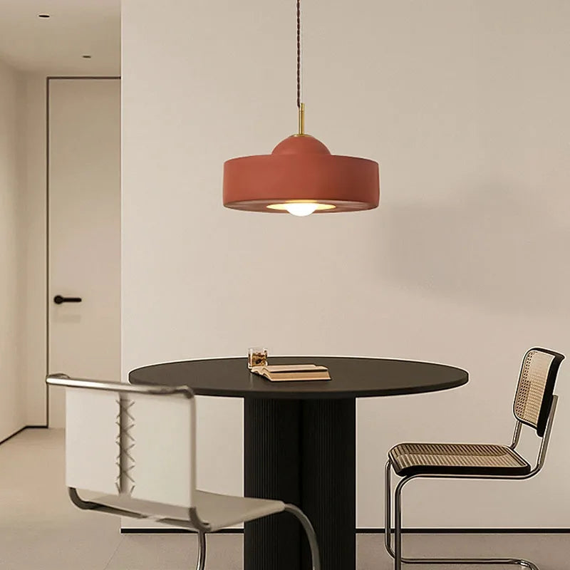 Afralia™ Modern Cream Pendant Light for Dining, Bedroom, Living Room