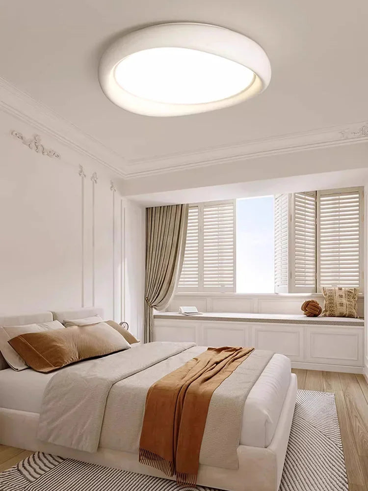 Afralia™ Minimalist LED Round Ceiling Lights for Modern Living Room and Bedroom