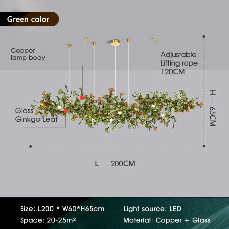 Afralia™ Modern Glass Chandelier Luxury Lighting for Dining Living Room Villa Decor