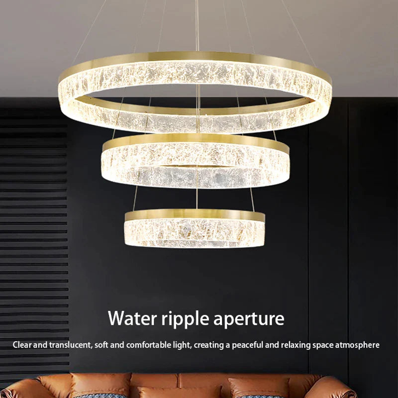 Afralia™ Gold LED Chandeliers for Elegant Home and Hotel Decor