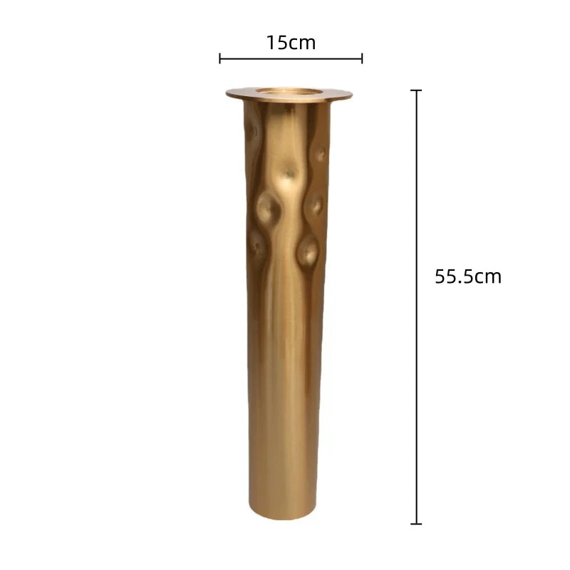Afralia™ Golden Metal Candlestick Holder Candelabrum for Room Decor