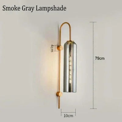 Afralia™ Glass Sconce Wall Lamp for Bedroom Living Room