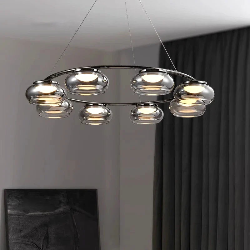 Afralia™ Modern Pendant Lights for Dining Room Ceiling Chandeliers LED Hanging Lamp