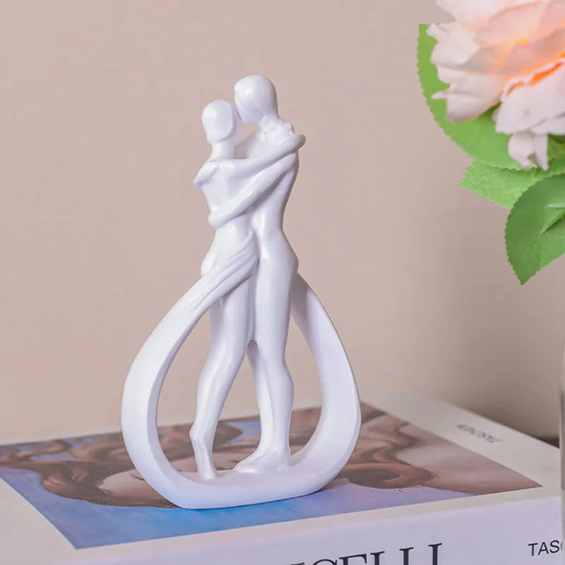 Afralia™ Mini Wedding Dancing Couple Figurines - First Year Together Sculptures