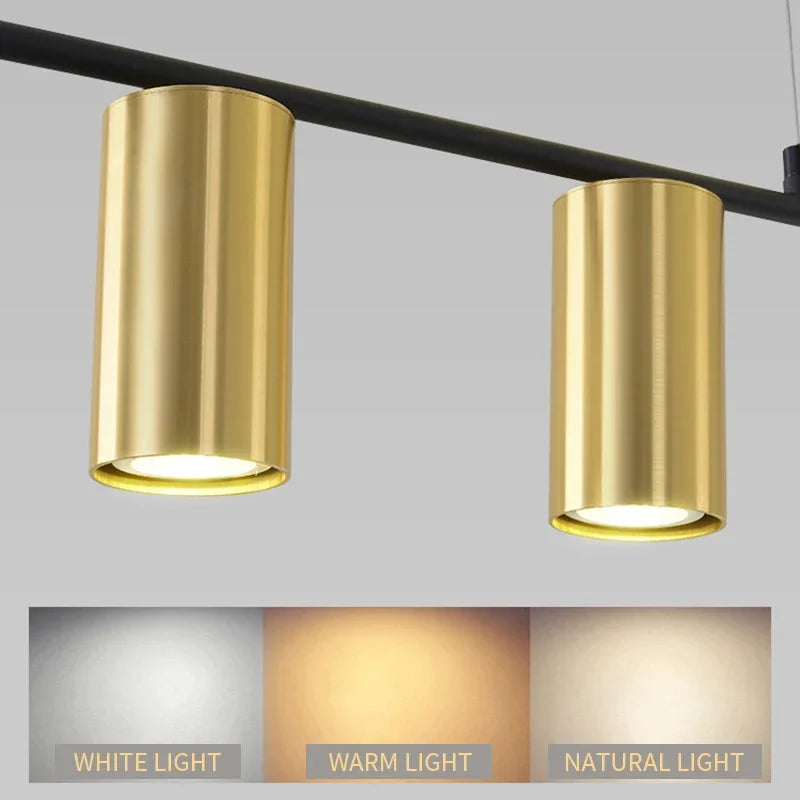 Afralia™ Modern LED Chandelier Pendant Light for Home Kitchen Bedroom Restaurant Counter