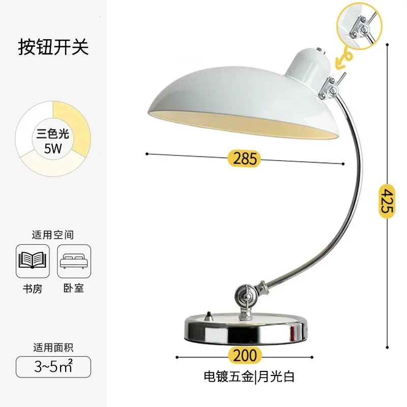 Afralia™ Minimalist Desk Lamp, Classic Retro Nordic Table Lamp for Office and Bedroom