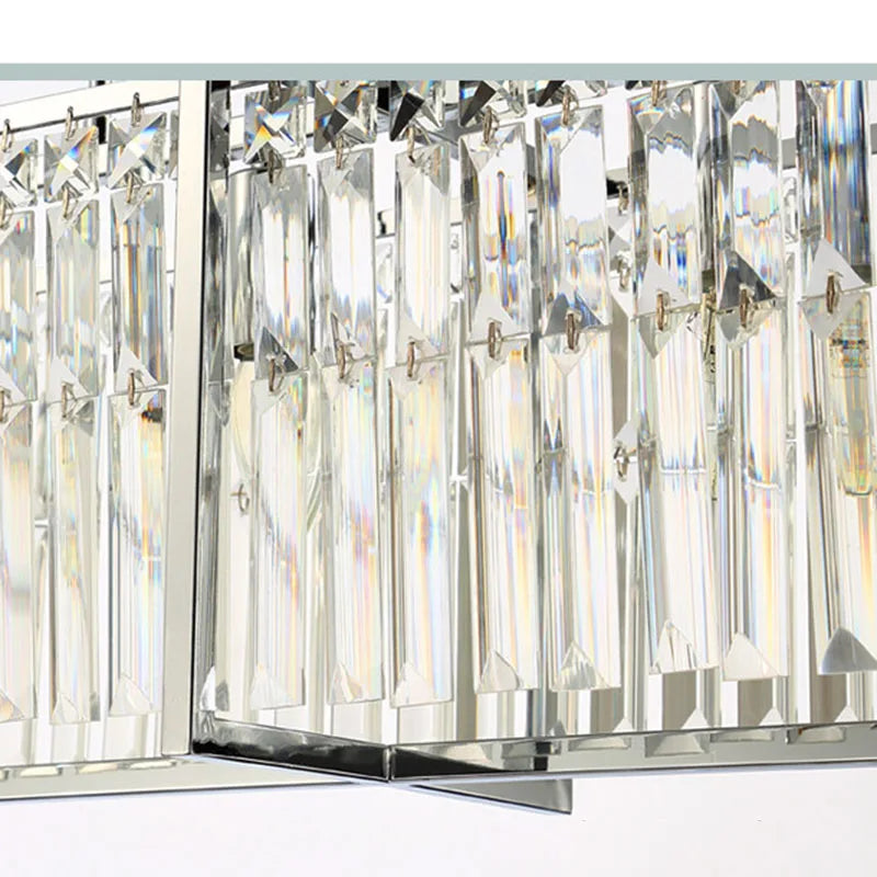 Afralia™ Crystal Chandelier: Modern Rectangular Lighting for Living Room, Dining Room, Bar