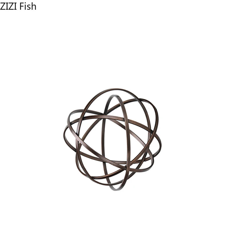 Afralia™ Geometry Sculpture Marble Base Desk Decoration Aesthetics Decor Home Room