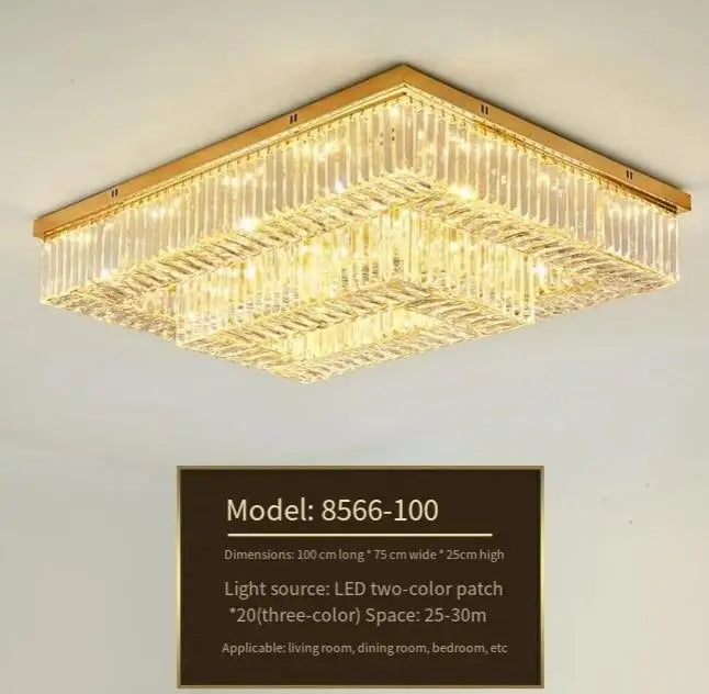 Afralia™ Crystal Gold Round LED Ceiling Light for Living Room, Kitchen, and Bedroom