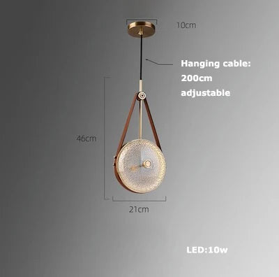 Afralia™ Art Deco LED Glass Ceiling Chandelier Pendant Light - Vintage American Style