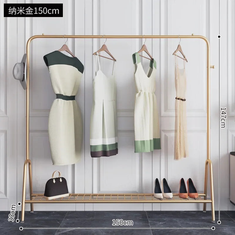 Afralia™ Multifunctional Coat Rack Clothes Stand with Wheels - Clothing Organizer