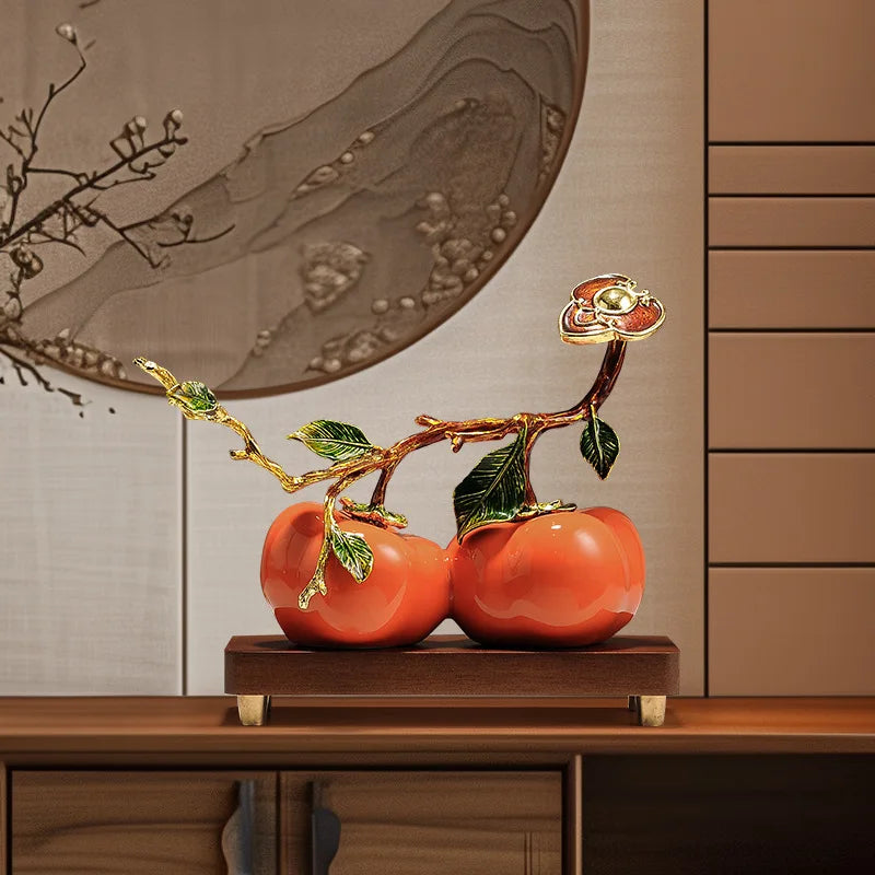 Persimmons Ornaments Home Decor Living Room Porch Cabinets Housewarming Gift Afralia™