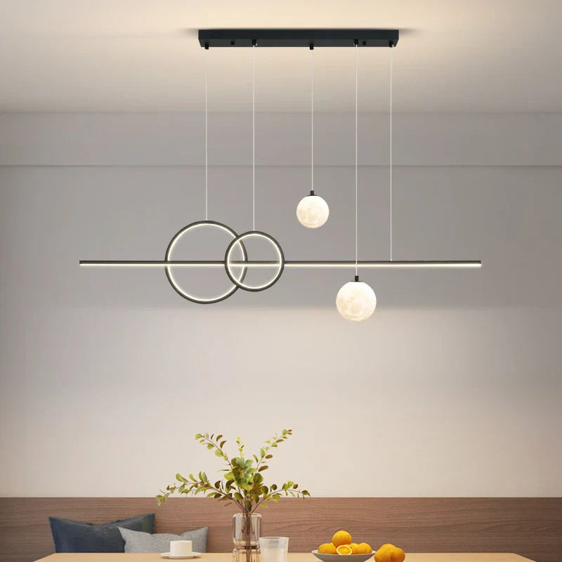 Afralia™ Minimalist Nordic LED Pendant Chandelier for Modern Dining Room