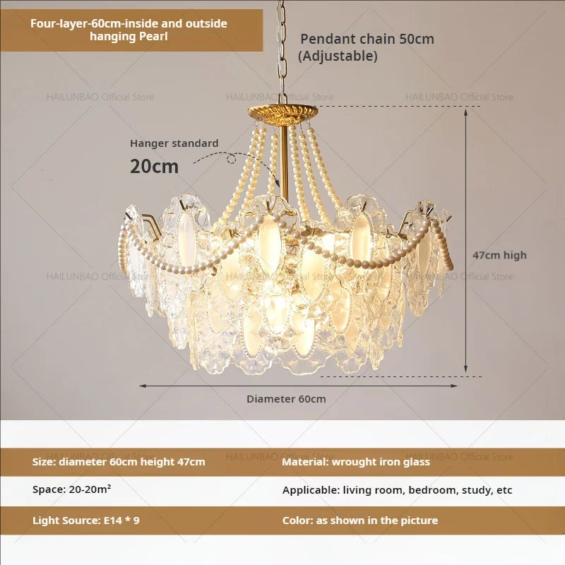 Afralia™ Cream Wind Crystal Chandelier - Elegant French Design for Luxury Living Spaces