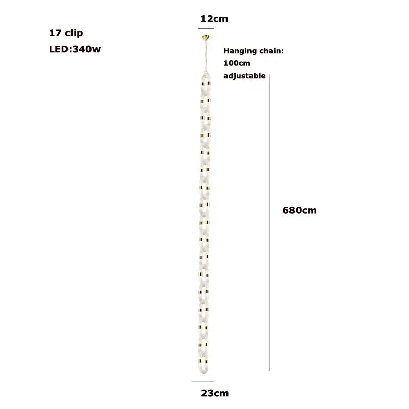 Afralia™ Crystal Gold Chain Chandelier Ceiling Lamp for Home Décor