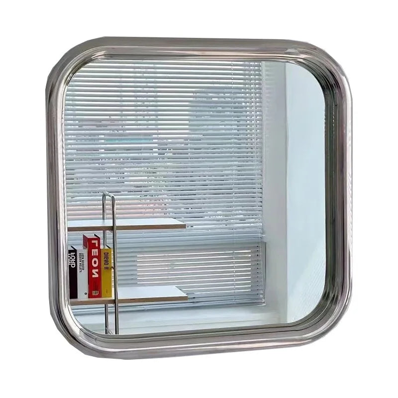 Afralia™ Small Modern Nordic Metal Frame Rectangular Mirror for Living Room Decor