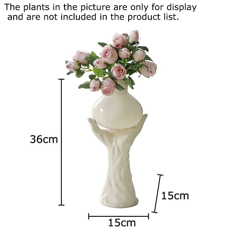 Afralia™ Floral Vase Desk Decoration Artificial Flowers Room Decor
