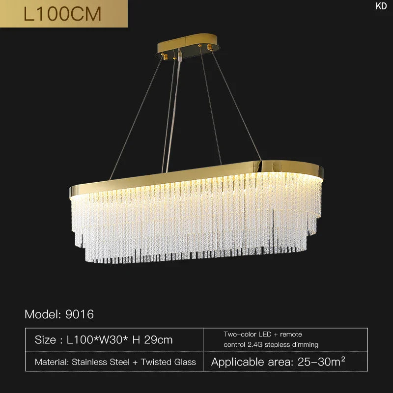 Afralia™ Crystal Pendant Light - Luxury Nordic Lamp for Home and Restaurant