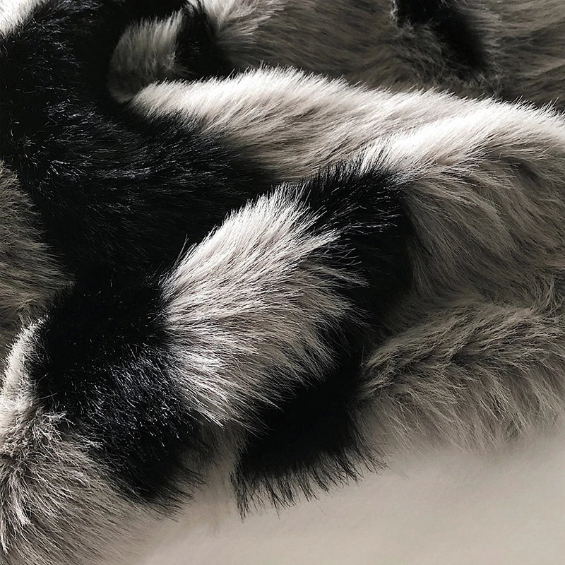 Afralia™ Zebra Print Faux Fur Blanket - Luxurious Bed Linen, Fox Fur Throw, Sofa Plaid