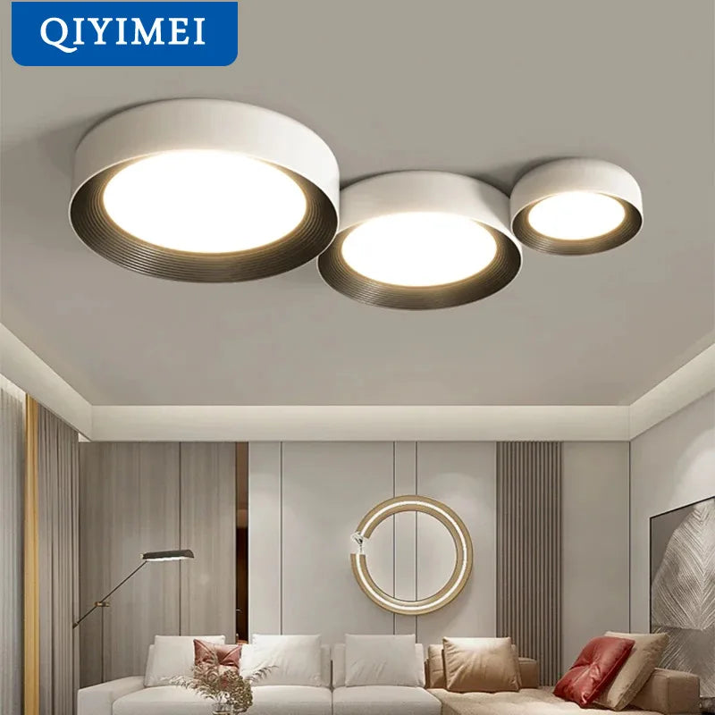 Afralia™ Circular Chandeliers Lights for Home Decor - Indoor Lighting for Living Dining Bedroom