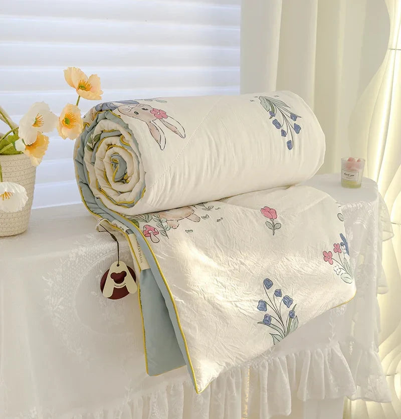Afralia™ Breathable Double Gauze Queen Quilt with Soya Fibre Filling