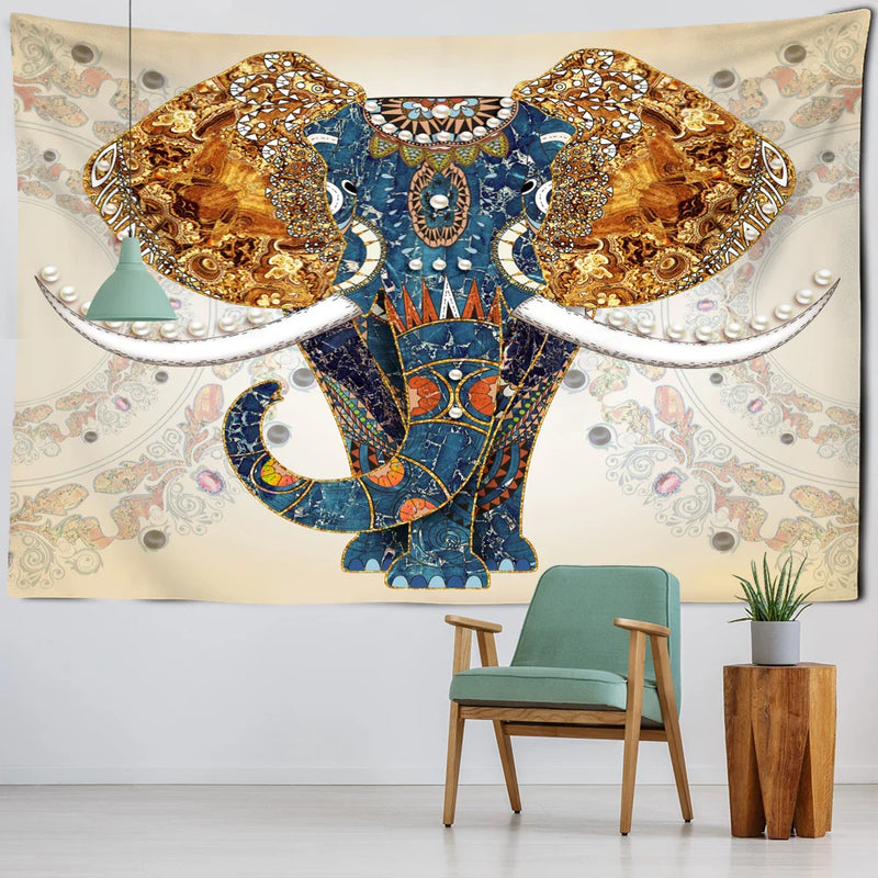 Afralia™ Elephant Mandala Tapestry Tree of Life Wall Hanging Psychedelic Witchcraft Home Decor