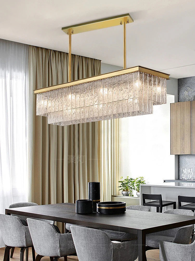Afralia™ Crystal LED Chandelier: Minimalist Luxury Lighting for Dinning Table
