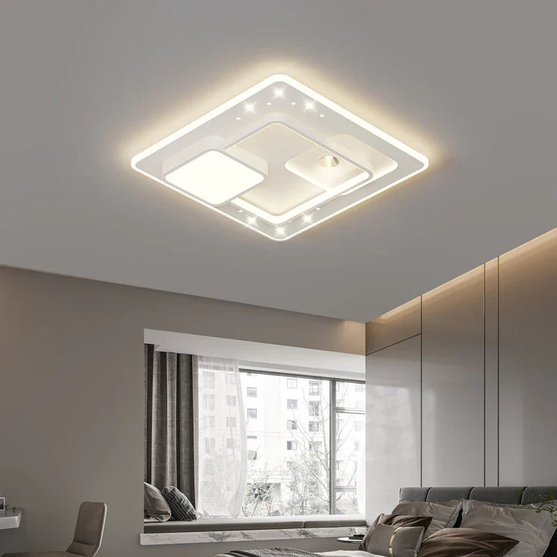 Afralia™ Modern LED Ceiling Chandelier for Living Room Home Lighting Decor