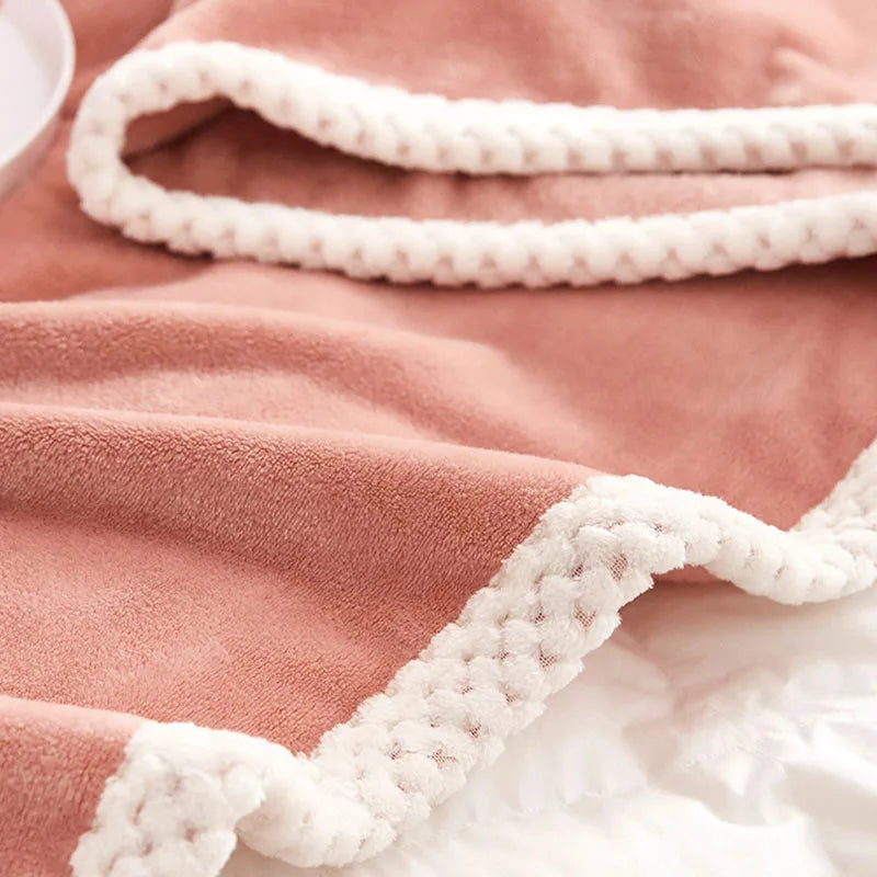Afralia™ Nordic Milk Velvet Blanket: Warm, Plush, Multi-Functional Bedsheet
