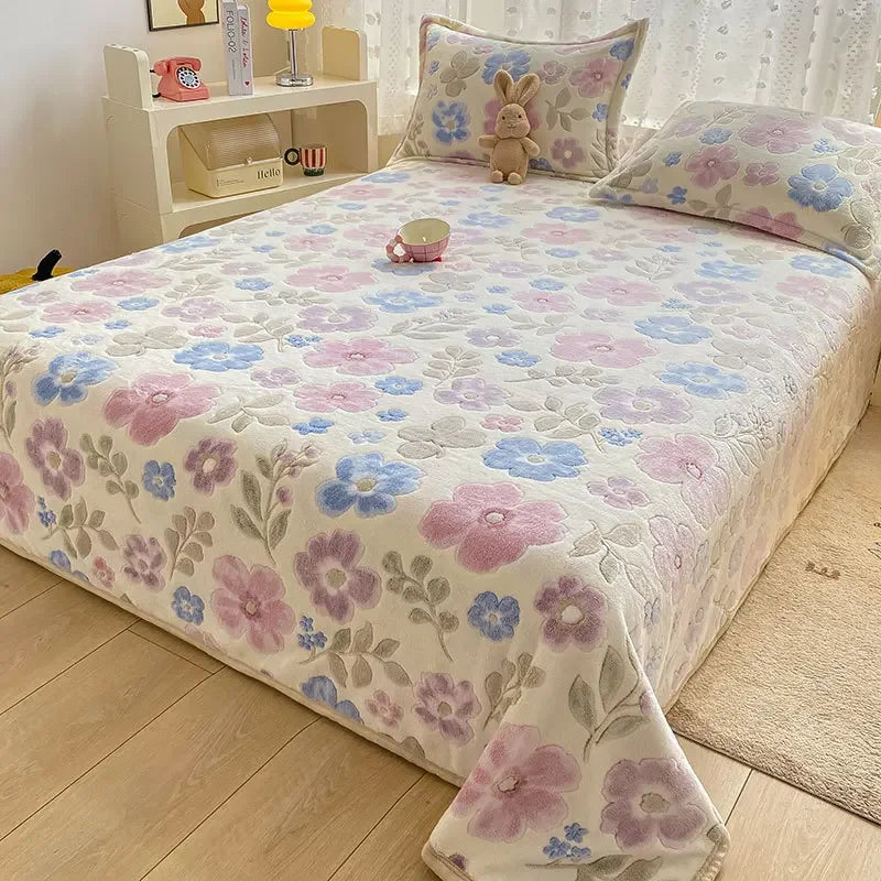 Afralia™ Cartoon Flannel Blanket: Cozy All-Season Sofa Cover & Bed Sheet