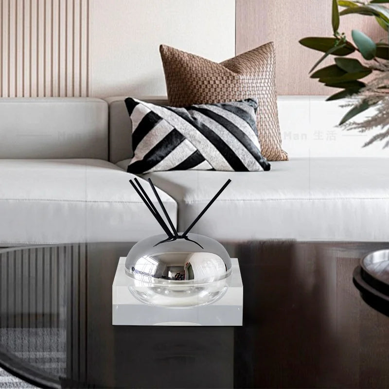 Afralia™ Golden Geometry Aromatherapy Diffuser - Room Decoration Figurine